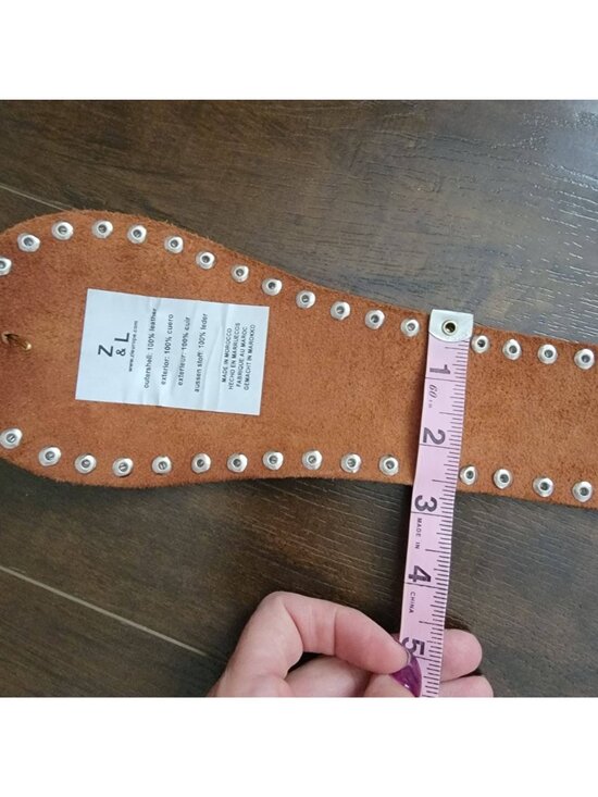 Free People Hera Hip Belt Western Hippie Festival Brown Cottagecore Womens M L